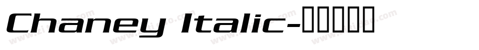 Chaney Italic字体转换